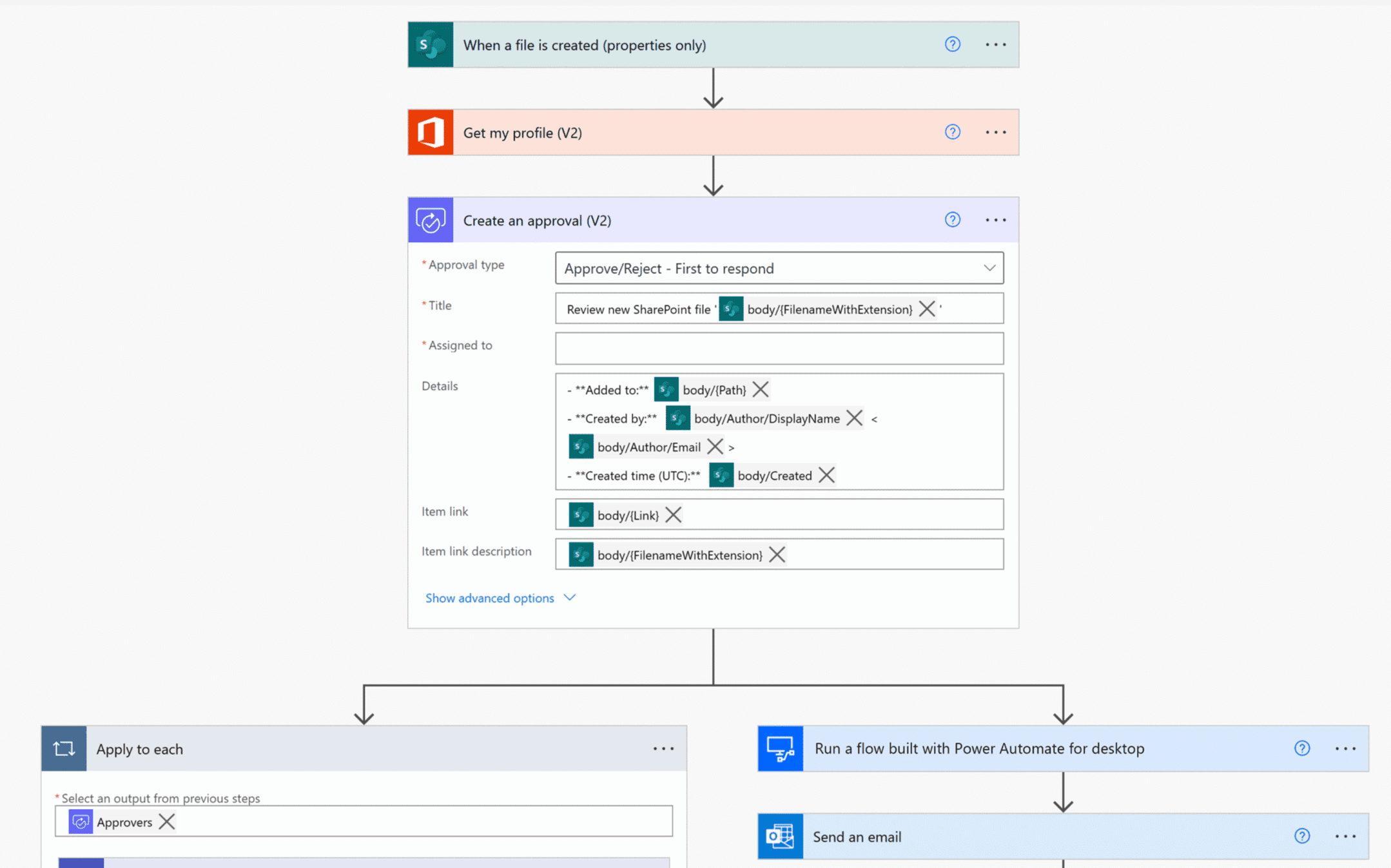 Process automation with Power Automate