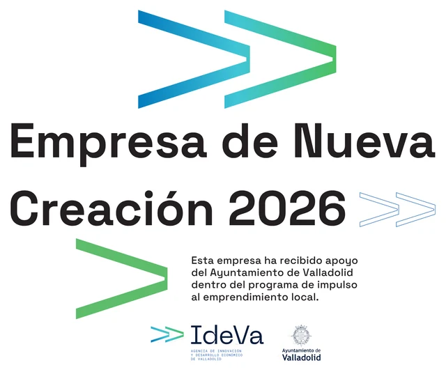 Distintivo Empresa de Nueva Creación 2026 del Ayuntamiento de Valladolid e IDEVA