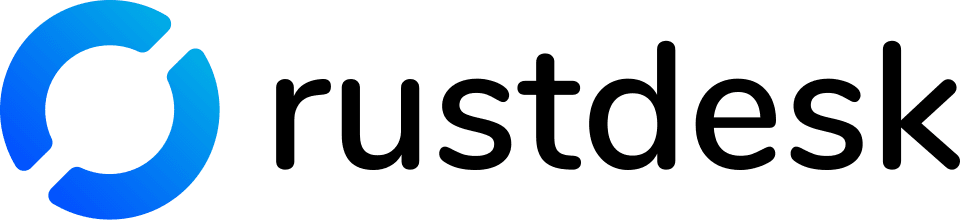 Inicio 27 Logo de Rustdesk en colores azules